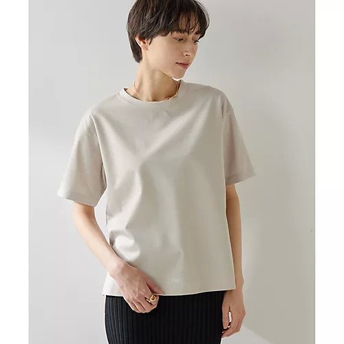 【ウィムガゼット/Whim Gazette】のスーピマコットンTEE インテリア・キッズ・メンズ・レディースファッション・服の通販 founy(ファニー) 　ファッション　Fashion　レディースファッション　Fashion for Women　カットソー　Cut and Sewn Top　シルケット　Silket, Silky Cotton　シンプル　Simple, Minimal　定番　Standard, Basic Item　半袖　Short Sleeve, Half Sleeve　エレガント 上品　Elegant　2025年　2025　2025春夏・S/S　Spring/Summer 2025 SS25　ベージュ|ID: prp329100004459493 ipo3291000000031213432