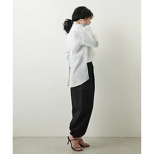 【ウィムガゼット/Whim Gazette】のオーガンジーブラウス 人気、トレンドファッション・服の通販 founy(ファニー) 　ファッション　Fashion　レディースファッション　Fashion for Women　トップス・カットソー　Cut & Sew Tops　シャツ・ブラウス・オフィスカジュアル　Elegant Blouses & Button-Ups　2023年　2023　2023春夏・S/S　Spring/Summer 2023 SS23　オーガンジー　Organza Fabric　クラシカル　Classical, Vintage-Inspired　シアー　Sheer, See-Through　スタンド　Stand Collar, Upright Stand　スリット　Slit, Slit Detail　バランス　Balance, Style Balance　フロント　Front, Front Design　ベビー　Baby, Babywear　エレガント 上品　Elegant　other-3|ID: prp329100004459500 ipo3291000000031238177
