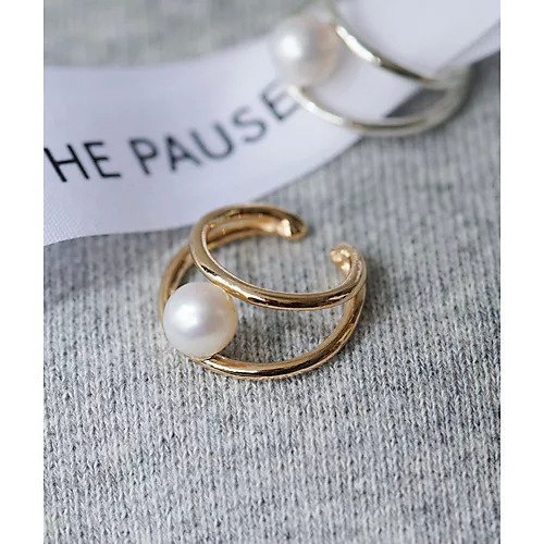 【ウィムガゼット/Whim Gazette】の【THE PAUSE】淡水パールカフリング インテリア・キッズ・メンズ・レディースファッション・服の通販 founy(ファニー) 　ファッション　Fashion　レディースファッション　Fashion for Women　2023年　2023　2023春夏・S/S　Spring/Summer 2023 SS23　アクセサリー　Fashion Accessories　グラデーション　Gradient, Ombre　パール　Pearl, Pearl Accent　ワーク　Workwear, Utility Style　ヴィンテージ　Vintage Style　ゴールド|ID: prp329100004459505 ipo3291000000031213469