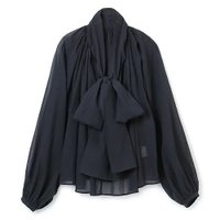 【ウィムガゼット/Whim Gazette】の【松村純子さん別注】ボリュームタイブラウス 人気、トレンドファッション・服の通販 founy(ファニー) ファッション Fashion レディースファッション Fashion for Women トップス・カットソー Cut & Sew Tops シャツ・ブラウス・オフィスカジュアル Elegant Blouses & Button-Ups バランス Balance, Style Balance エレガント 上品 Elegant 別注 Limited Edition, Custom Order 洗える Machine Washable |ID:prp329100004459513