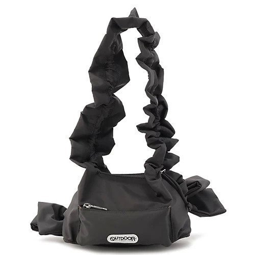 【ミュベール/MUVEIL】のアウトドアプロダクツコラボ リボンノットミニショルダーバッグ インテリア・キッズ・メンズ・レディースファッション・服の通販 founy(ファニー) 　ファッション　Fashion　レディースファッション　WOMEN　バッグ　Bag　2025年　2025　2025春夏・S/S　Ss,Spring/Summer,2025　コラボ　Collaboration　シャーリング　Shirring　チェーン　Chain　フロント　Front　ポケット　Pocket　マグネット　Magnet　black|ID: prp329100004459514 ipo3291000000031213503