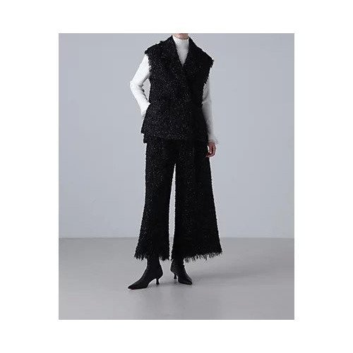 【アドーア/ADORE】のファンシーツィードジレ 人気、トレンドファッション・服の通販 founy(ファニー) 　ファッション　Fashion　レディースファッション　WOMEN　アウター　Coat Outerwear　トップス・カットソー　Tops/Tshirt　ベスト/ジレ　Gilets/Vests　おすすめ　Recommend　オケージョン　Occasion　スタンダード　Standard　セットアップ　Set Up　ツイード　Tweed　フィット　Fit　ミックス　Mix　モヘヤ　Mohair　ループ　Loop　夏　Summer　春　Spring　S/S・春夏　Ss・Spring/Summer　other-3|ID: prp329100004459522 ipo3291000000031252705