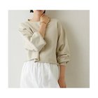 【ウィムガゼット/Whim Gazette】の裏毛クロップドプルオーバー 人気、トレンドファッション・服の通販 founy(ファニー) ファッション Fashion レディースファッション Fashion for Women トップス・カットソー Cut & Sew Tops カジュアルプルオーバー・ニットトップス Pullovers & Knit Tops / Casual Pullovers アメリカン American Style カットソー Cut and Sewn Top シンプル Simple, Minimal スマート Smart, Elegant トレンド Trend, Trending Now 2023春夏・S/S Spring/Summer 2023 SS23 2023年 2023 thumbnail ベージュ|ID: prp329100004459523 ipo3291000000031213539