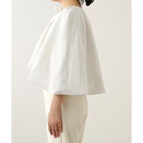 【ウィムガゼット/Whim Gazette】のタフタケープブラウス 人気、トレンドファッション・服の通販 founy(ファニー) 　ファッション　Fashion　レディースファッション　Fashion for Women　トップス・カットソー　Cut & Sew Tops　シャツ・ブラウス・オフィスカジュアル　Elegant Blouses & Button-Ups　2023年　2023　2023春夏・S/S　Spring/Summer 2023 SS23　おすすめ　Recommended / Our Picks　インナー　Innerwear　エレガント 上品　Elegant　クラシカル　Classical, Vintage-Inspired　スリーブ　Sleeve, Long Sleeve / Short Sleeve　タフタ　Taffeta, Structured Fabric　ノースリーブ　Sleeveless, No-Sleeve　ロング　Long, Long-Length　other-3|ID: prp329100004459529 ipo3291000000031238201