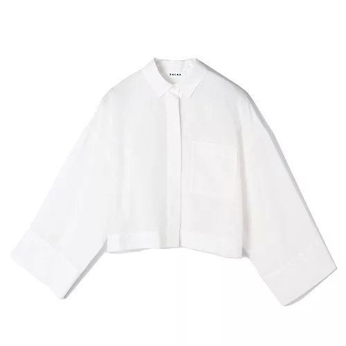 【サクラ/SACRA】のショート丈ブラウス インテリア・キッズ・メンズ・レディースファッション・服の通販 founy(ファニー) https://founy.com/ ファッション Fashion レディースファッション WOMEN トップス・カットソー Tops/Tshirt シャツ/ブラウス Shirts/Blouses シアー Sheer ショート Short シンプル Simple スリーブ Sleeve フロント Front ワイド Wide 夏 Summer |ID: prp329100004459536 ipo3291000000031213580