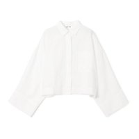 【サクラ/SACRA】のショート丈ブラウス 人気、トレンドファッション・服の通販 founy(ファニー) ファッション Fashion レディースファッション Fashion for Women トップス・カットソー Cut & Sew Tops シャツ・ブラウス・オフィスカジュアル Elegant Blouses & Button-Ups シアー Sheer, See-Through ショート Short, Short Length シンプル Simple, Minimal スリーブ Sleeve, Long Sleeve / Short Sleeve フロント Front, Front Design ワイド Wide, Wide Fit 夏 Summer |ID:prp329100004459536