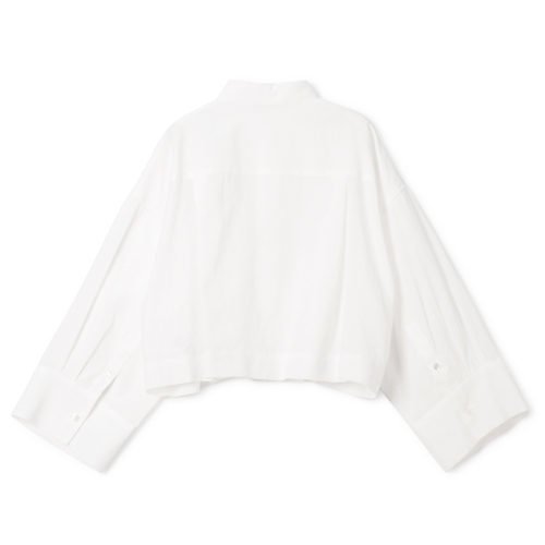 【サクラ/SACRA】のショート丈ブラウス 人気、トレンドファッション・服の通販 founy(ファニー) 　ファッション　Fashion　レディースファッション　Fashion for Women　トップス・カットソー　Cut & Sew Tops　シャツ・ブラウス・オフィスカジュアル　Elegant Blouses & Button-Ups　シアー　Sheer, See-Through　ショート　Short, Short Length　シンプル　Simple, Minimal　スリーブ　Sleeve, Long Sleeve / Short Sleeve　フロント　Front, Front Design　ワイド　Wide, Wide Fit　夏　Summer　other-2|ID: prp329100004459536 ipo3291000000035315603