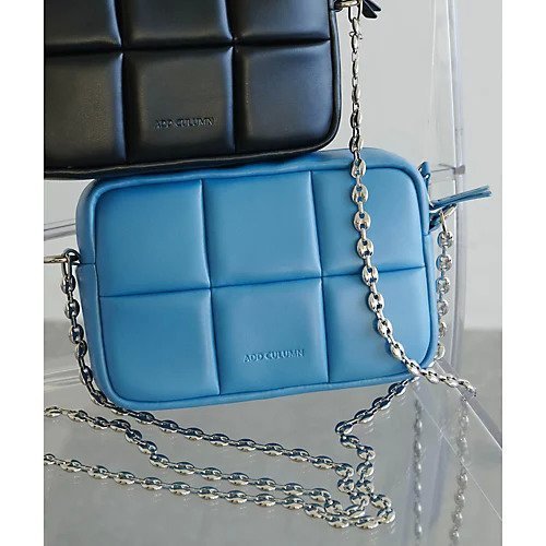 【ウィムガゼット/Whim Gazette】の【ADD CULUMN】PUFF CROSSBODY バッグ インテリア・キッズ・メンズ・レディースファッション・服の通販 founy(ファニー) 　ファッション　Fashion　レディースファッション　Fashion for Women　バッグ　Bags　アクセサリー　Fashion Accessories　ショルダー　Shoulder, Shoulder Strap　シルバー　Silver, Metallic Silver　スクエア　Square, Square Shape　スマホ　Smartphone, Mobile Device　財布　Wallet, Purse　ダウン　Down, Puffer　チェーン　Chain, Chain Strap　ベーシック　Basic, Essential　ポケット　Pocket, Pocket Detail　2023春夏・S/S　Spring/Summer 2023 SS23　2023年　2023　エレガント 上品　Elegant　ブルー|ID: prp329100004459548 ipo3291000000031213644