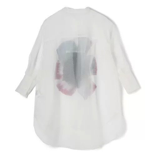 【テルマ/TELMA】のPrinted Sheer Shirt 人気、トレンドファッション・服の通販 founy(ファニー) 　ファッション　Fashion　レディースファッション　Ladies' Fashion Online　トップス・カットソー　Cut & Sew Tops　シャツ/ブラウス　Elegant Blouses & Button-Ups　2025年　2025　2025春夏・S/S　2025 Spring/Summer Fashion S/S　オーガンジー　Organdy　タンク　Tank　プリント　Print　モチーフ　Motif　ラウンド　Round　洗える　Washable　other-2|ID: prp329100004459550 ipo3291000000032524608