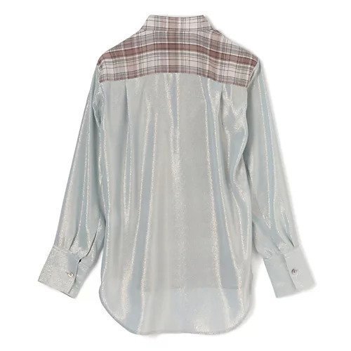 【テルマ/TELMA】のDocking Shirt 人気、トレンドファッション・服の通販 founy(ファニー) 　ファッション　Fashion　レディースファッション　Ladies' Fashion Online　トップス・カットソー　Tops/Tshirt　シャツ/ブラウス　Shirts/Blouses　2025年　2025　2025春夏・S/S　Ss,Spring/Summer,2025　コンビ　Combination　チェック　Check　チュニック　Tunic　ヨーク　Yoke　長袖　Long Sleeve　other-2|ID: prp329100004459553 ipo3291000000032524626