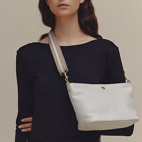【トプカピ/TOPKAPI】の【TREASURE TOPKAPI】 ソフトシュリンク テープ コンビ レザー ミニショルダーバッグ インテリア・キッズ・メンズ・レディースファッション・服の通販 founy(ファニー) 　ファッション　Fashion　レディースファッション　WOMEN　バッグ　Bag　コンビ　Combination　ショルダー　Shoulder　ベーシック　Basic　旅行　Travel　ビジネス 仕事 通勤　Business　ホワイト|ID: prp329100004459554 ipo3291000000031213670