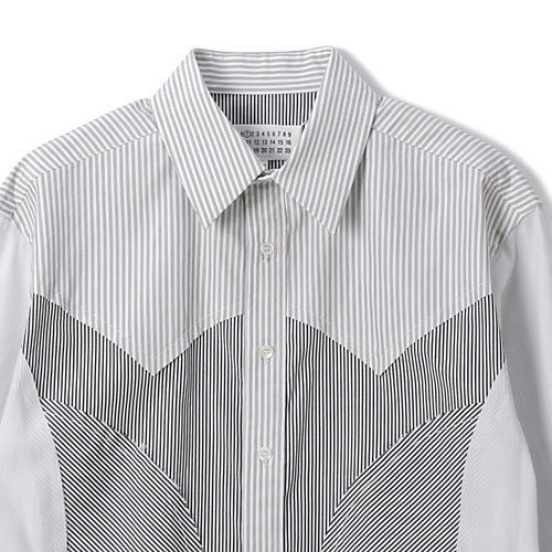 【メゾン マルジェラ/MAISON MARGIELA】のLong-sleeved Shirt 人気、トレンドファッション・服の通販 founy(ファニー) 　ファッション　Fashion　レディースファッション　WOMEN　トップス・カットソー　Tops/Tshirt　シャツ/ブラウス　Shirts/Blouses　2024年　2024　2024-2025秋冬・A/W　Aw/Autumn/Winter/Fw/Fall/2024-2025　ウエスタン　Western　ストライプ　Stripe　洗える　Washable　other-3|ID: prp329100004459560 ipo3291000000031252817
