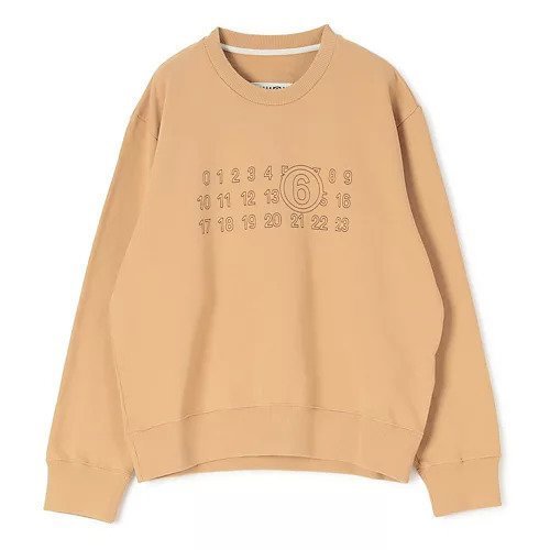 【エムエム6 メゾン マルタン マルジェラ/MM6 Maison Martin Margiela】のSWEATSHIRT インテリア・キッズ・メンズ・レディースファッション・服の通販 founy(ファニー) ファッション Fashion レディースファッション Fashion for Women トップス・カットソー Cut & Sew Tops シャツ・ブラウス・オフィスカジュアル Elegant Blouses & Button-Ups レディースパーカー・カジュアルフーディー Casual Hoodies & Sweatshirts ロングTシャツ・Tシャツ Longline T-Shirts & Tees スウェット・クルーネックトップス Sweatshirts & Crewnecks / Relaxed Fit Sweat Tops 2025年 2025 2025-2026秋冬・A/W Autumn/Winter 2025–26 AW25–26 シンプル Simple, Minimal ジャケット Jacket, Outerwear バランス Balance, Style Balance 洗える Machine Washable Ocre|ID: prp329100004459576 ipo3291000000034685869