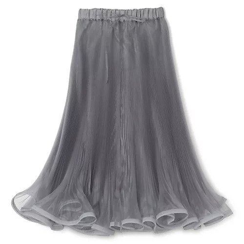 【テルマ/TELMA】のFlared Sheer Pleated Skirt インテリア・キッズ・メンズ・レディースファッション・服の通販 founy(ファニー) 　ファッション　Fashion　レディースファッション　WOMEN　スカート　Skirt　プリーツスカート　Pleated Skirts　2025年　2025　2025春夏・S/S　Ss,Spring/Summer,2025　シアー　Sheer　フェミニン　Feminine　プリーツ　Pleats　洗える　Washable　GREY|ID: prp329100004459586 ipo3291000000031213825