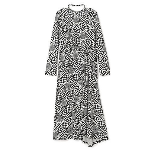 【テルマ/TELMA】のOptical Checked Easy Dress インテリア・キッズ・メンズ・レディースファッション・服の通販 founy(ファニー) https://founy.com/ ファッション Fashion レディースファッション WOMEN ワンピース Dress ドレス Party Dresses 2025年 2025 2025春夏・S/S Ss,Spring/Summer,2025 モノトーン Monotone 洗える Washable |ID: prp329100004459650 ipo3291000000031214146