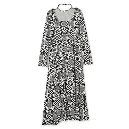 【テルマ/TELMA】のOptical Checked Easy Dress 人気、トレンドファッション・服の通販 founy(ファニー) 　ファッション　Fashion　レディースファッション　Ladies' Fashion Online　ワンピース　Dresses　ドレス　Elegant & Casual Dresses　2025年　2025　2025春夏・S/S　2025 Spring/Summer Fashion S/S　モノトーン　Monotone　洗える　Washable　other-2|ID: prp329100004459650 ipo3291000000032525458