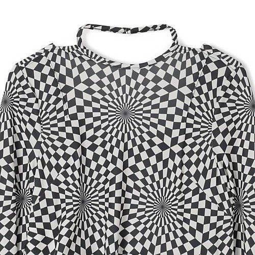 【テルマ/TELMA】のOptical Checked Easy Dress 人気、トレンドファッション・服の通販 founy(ファニー) 　ファッション　Fashion　レディースファッション　Ladies' Fashion Online　ワンピース　Dresses　ドレス　Elegant & Casual Dresses　2025年　2025　2025春夏・S/S　2025 Spring/Summer Fashion S/S　モノトーン　Monotone　洗える　Washable　other-3|ID: prp329100004459650 ipo3291000000032525460