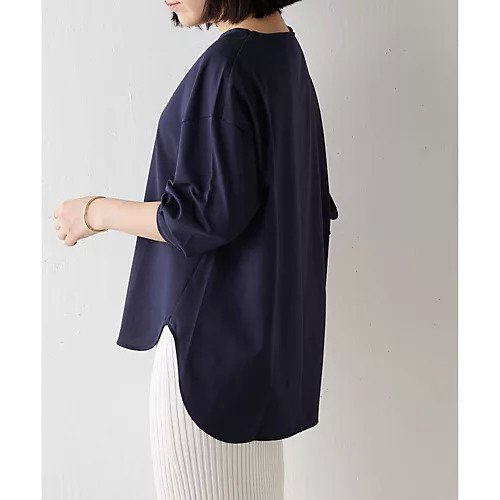 【ウィムガゼット/Whim Gazette】のテンジクロングスリーブプルオーバー 人気、トレンドファッション・服の通販 founy(ファニー) 　ファッション　Fashion　レディースファッション　Fashion for Women　トップス・カットソー　Cut & Sew Tops　カジュアルプルオーバー・ニットトップス　Pullovers & Knit Tops / Casual Pullovers　インナー　Innerwear　カットソー　Cut and Sewn Top　シンプル　Simple, Minimal　ジャケット　Jacket, Outerwear　トレンド　Trend, Trending Now　ドレープ　Drape, Draping Fabric　ベーシック　Basic, Essential　2023春夏・S/S　Spring/Summer 2023 SS23　2023年　2023　エレガント 上品　Elegant　other-2|ID: prp329100004459699 ipo3291000000031238400