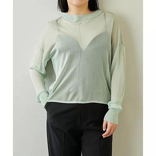 【ウィムガゼット/Whim Gazette】の【THE PAUSE】シアーショートプルオーバー インテリア・キッズ・メンズ・レディースファッション・服の通販 founy(ファニー) https://founy.com/ ファッション Fashion レディースファッション Fashion for Women トップス・カットソー Cut & Sew Tops カジュアルプルオーバー・ニットトップス Pullovers & Knit Tops / Casual Pullovers 2023年 2023 2023春夏・S/S Spring/Summer 2023 SS23 おすすめ Recommended / Our Picks キャミソール Camisole, Spaghetti Strap Top シンプル Simple, Minimal トレンド Trend, Trending Now ドロップ Drop Shoulder, Dropped Style 今季 This Season, Current Season |ID: prp329100004459706 ipo3291000000031214402