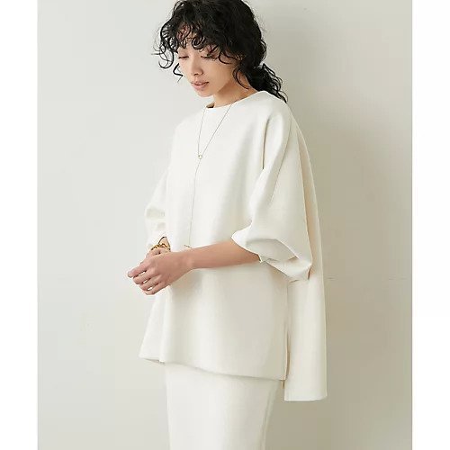 【ウィムガゼット/Whim Gazette】のダンボールプルオーバー インテリア・キッズ・メンズ・レディースファッション・服の通販 founy(ファニー) 　ファッション　Fashion　レディースファッション　WOMEN　トップス・カットソー　Tops/Tshirt　プルオーバー　Pullover　2023年　2023　2023春夏・S/S　Ss,Spring/Summer,2023　スリット　Slit　スリーブ　Sleeve　バランス　Balance　エレガント 上品　Elegant　オフホワイト|ID: prp329100004459710 ipo3291000000031214420