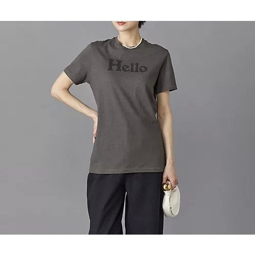 【マディソンブルー/MADISONBLUE】のHELLO CREW NECK TEE インテリア・キッズ・メンズ・レディースファッション・服の通販 founy(ファニー) 　ファッション　Fashion　レディースファッション　Fashion for Women　コンパクト　Compact, Small Size　ジャケット　Jacket, Outerwear　人気　Popular, Best Seller　定番　Standard, Basic Item　GRAY|ID: prp329100004459721 ipo3291000000033034844