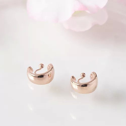 【フィービィー/phoebe】の【金属アレルギー対応】【痛くないシリーズ】モードミニマルフープライトフィットイヤリング ローズゴールド 人気、トレンドファッション・服の通販 founy(ファニー) 　ファッション　Fashion　レディースファッション　Fashion for Women　ジュエリー　Jewelry　ファッションリング　Fashion Rings　イヤリング・フープ・ドロップタイプ　Hoop, Drop & Clip Earrings　おすすめ　Recommended / Our Picks　イヤリング　Earrings　イヤーカフ　Ear Cuffs　シンプル　Simple, Minimal　フープ　Hoop, Hoop Earrings　ローズ　Rose, Rose Motif　軽量　Lightweight, Ultra Light　other-2|ID: prp329100004459725 ipo3291000000034433975