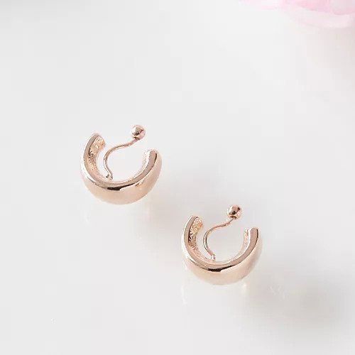 【フィービィー/phoebe】の【金属アレルギー対応】【痛くないシリーズ】モードミニマルフープライトフィットイヤリング ローズゴールド 人気、トレンドファッション・服の通販 founy(ファニー) 　ファッション　Fashion　レディースファッション　Fashion for Women　ジュエリー　Jewelry　ファッションリング　Fashion Rings　イヤリング・フープ・ドロップタイプ　Hoop, Drop & Clip Earrings　おすすめ　Recommended / Our Picks　イヤリング　Earrings　イヤーカフ　Ear Cuffs　シンプル　Simple, Minimal　フープ　Hoop, Hoop Earrings　ローズ　Rose, Rose Motif　軽量　Lightweight, Ultra Light　other-3|ID: prp329100004459725 ipo3291000000034433977