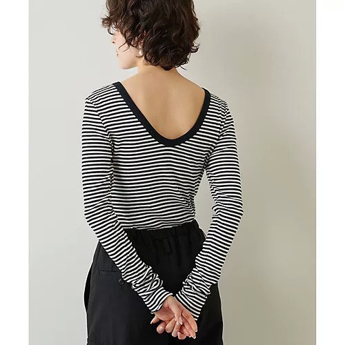 【ウィムガゼット/Whim Gazette】のVバックシャンカットソー2 インテリア・キッズ・メンズ・レディースファッション・服の通販 founy(ファニー) https://founy.com/ ファッション Fashion レディースファッション Fashion for Women トップス・カットソー Cut & Sew Tops カットソー・ベーシックTシャツ Cut-and-Sewn Tops / Stretch Tees & Basics インナー Innerwear カッティング Cutting Detail 今季 This Season, Current Season ジャケット Jacket, Outerwear スマート Smart, Elegant テレコ Ribbed, Rib Stitch 人気 Popular, Best Seller ビスチェ Bustier, Corset Top フィット Fit, Slim Fit フェミニン Feminine, Girly プレミアム Premium, High-End ベーシック Basic, Essential ボーダー Border, Stripe 無地 Plain, Solid Color おすすめ Recommended / Our Picks 2023春夏・S/S Spring/Summer 2023 SS23 2023年 2023 エレガント 上品 Elegant |ID: prp329100004459735 ipo3291000000031214583