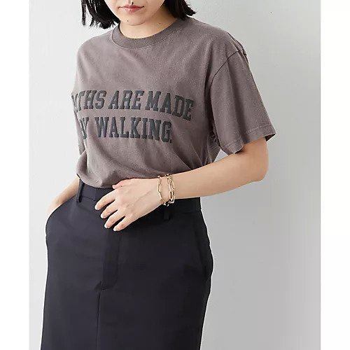 【ウィムガゼット/Whim Gazette】のフロッキーロゴTシャツ インテリア・キッズ・メンズ・レディースファッション・服の通販 founy(ファニー) 　雑誌掲載アイテム　Magazine Items　ファッション雑誌　Fashion Magazines　オッジ　Oggi　ファッション　Fashion　レディースファッション　WOMEN　トップス・カットソー　Tops/Tshirt　シャツ/ブラウス　Shirts/Blouses　ロング / Tシャツ　T-Shirts　インナー　Inner　カットソー　Cut And Sew　コンパクト　Compact　ジャケット　Jacket　雑誌　Magazine　プリント　Print　ベーシック　Basic　ボトム　Bottom　メランジ　Melange　ロング　Long　2023春夏・S/S　Ss,Spring/Summer,2023　2023年　2023　チャコールグレー|ID: prp329100004459746 ipo3291000000031214650