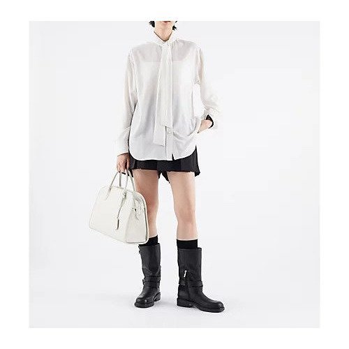 【ウィムガゼット/Whim Gazette】の【GEMINI】スタンドボーブラウス 人気、トレンドファッション・服の通販 founy(ファニー) 　ファッション　Fashion　レディースファッション　Fashion for Women　トップス・カットソー　Cut & Sew Tops　シャツ・ブラウス・オフィスカジュアル　Elegant Blouses & Button-Ups　カフス　Cuff Design　スウェット / スエット　Sweatshirt, Sweatwear　ハイネック　High Neck, Mock Neck　モダン　Modern, Contemporary　おすすめ　Recommended / Our Picks　2023年　2023　2023-2024秋冬・A/W　Autumn/Winter 2023–24 AW23–24　エレガント 上品　Elegant　other-2|ID: prp329100004459802 ipo3291000000031238506