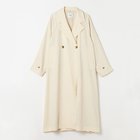 【クラネ/CLANE】のBACK GATHER DRESS TRENCH COAT アイボリー|ID: prp329100004459819 ipo3291000000031810845