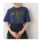 【ウィムガゼット/Whim Gazette】の【THE PAUSE】カレッジロゴTシャツ 人気、トレンドファッション・服の通販 founy(ファニー) ファッション Fashion レディースファッション Fashion for Women トップス・カットソー Cut & Sew Tops シャツ・ブラウス・オフィスカジュアル Elegant Blouses & Button-Ups ロングTシャツ・Tシャツ Longline T-Shirts & Tees イエロー Yellow ヴィンテージ Vintage Style カットソー Cut and Sewn Top グラデーション Gradient, Ombre プリント Print, Printed Pattern メッシュ Mesh, Net Fabric ユーズド Used, Vintage-Look ワーク Workwear, Utility Style おすすめ Recommended / Our Picks 2023春夏・S/S Spring/Summer 2023 SS23 2023年 2023 thumbnail ネイビー|ID: prp329100004459834 ipo3291000000031215062