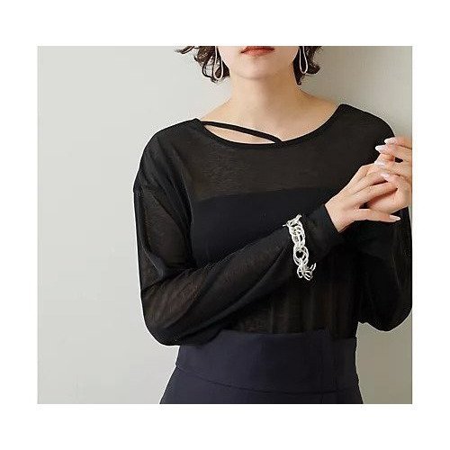 【ウィムガゼット/Whim Gazette】の【THE PAUSE】ストラップネックプルオーバー 人気、トレンドファッション・服の通販 founy(ファニー) 　ファッション　Fashion　レディースファッション　WOMEN　トップス・カットソー　Tops/Tshirt　プルオーバー　Pullover　アシンメトリー　Asymmetry　インナー　Inner　ヴィンテージ　Vintage　カットソー　Cut And Sew　グラデーション　Gradation　シアー　Sheer　ストレート　Straight　ラップ　Wrap　ルーズ　Loose　ロング　Long　ワーク　Work　おすすめ　Recommend　2023春夏・S/S　Ss,Spring/Summer,2023　2023年　2023　エレガント 上品　Elegant　 other-1|ID: prp329100004459857 ipo3291000000031215198