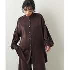 【ウィムガゼット/Whim Gazette】のシルクフィブリルシャツ 人気、トレンドファッション・服の通販 founy(ファニー) ファッション Fashion レディースファッション Fashion for Women トップス・カットソー Cut & Sew Tops シャツ・ブラウス・オフィスカジュアル Elegant Blouses & Button-Ups キャミソール Camisole, Spaghetti Strap Top ギャザー Gathered, Ruffled サテン Satin, Glossy Fabric シルク Silk, 100% Silk セットアップ Set-Up, Coordinated Outfit デニム Denim, Jeans Material ボトム Bottoms, Lower Wear ヨーク Yoke, Yoke Design ロング Long, Long-Length おすすめ Recommended / Our Picks 2023春夏・S/S Spring/Summer 2023 SS23 2023年 2023 エレガント 上品 Elegant thumbnail ブラウン|ID: prp329100004459882 ipo3291000000031215360