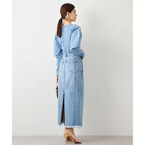 【ウィムガゼット/Whim Gazette】のDENIM ストレッチプルオーバー 人気、トレンドファッション・服の通販 founy(ファニー) 　ファッション　Fashion　レディースファッション　WOMEN　トップス・カットソー　Tops/Tshirt　プルオーバー　Pullover　2023年　2023　2023春夏・S/S　Ss,Spring/Summer,2023　おすすめ　Recommend　ストレッチ　Stretch　セットアップ　Set Up　タイトスカート　Tight Skirt　デニム　Denim　ヴィンテージ　Vintage　other-3|ID: prp329100004459886 ipo3291000000031238611