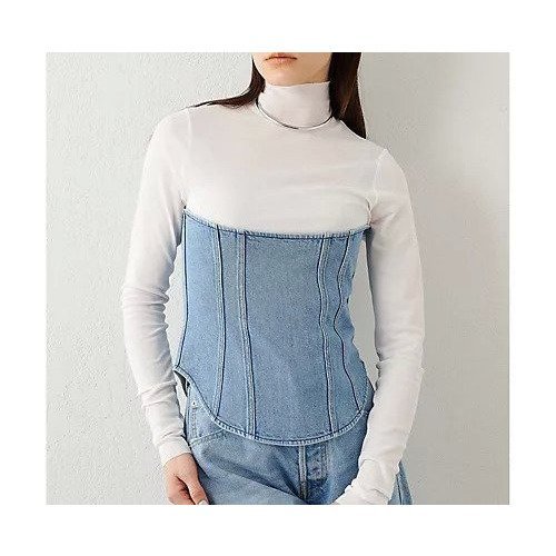 【ウィムガゼット/Whim Gazette】のDENIMコルセット 人気、トレンドファッション・服の通販 founy(ファニー) 　ファッション　Fashion　レディースファッション　Fashion for Women　ヴィンテージ　Vintage Style　カットソー　Cut and Sewn Top　コルセット　Corset, Bustier　今季　This Season, Current Season　シンプル　Simple, Minimal　タイトスカート　Pencil Skirt, Tight Skirt　デニム　Denim, Jeans Material　ベスト　Vest, Waistcoat　おすすめ　Recommended / Our Picks　2023春夏・S/S　Spring/Summer 2023 SS23　2023年　2023　other-2|ID: prp329100004459887 ipo3291000000031238612