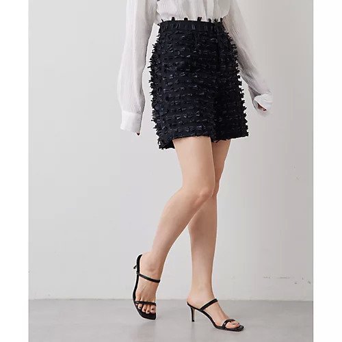 【ウィムガゼット/Whim Gazette】のリボンショートパンツ 人気、トレンドファッション・服の通販 founy(ファニー) 　ファッション　Fashion　レディースファッション　WOMEN　パンツ　Pants　ハーフ / ショートパンツ　Short Pants　カットジャガード　Cut Jacquard　ショート　Short　シンプル　Simple　バランス　Balance　フェミニン　Feminine　リボン　Ribbon　おすすめ　Recommend　2023春夏・S/S　Ss,Spring/Summer,2023　2023年　2023　 other-1|ID: prp329100004459922 ipo3291000000031215640