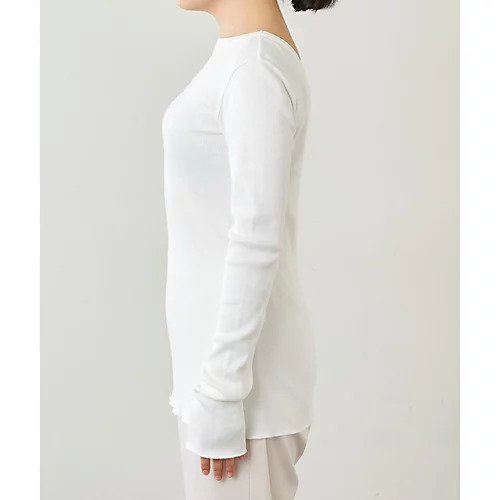 【ウィムガゼット/Whim Gazette】のVバックシャンテレコカットソー 人気、トレンドファッション・服の通販 founy(ファニー) ファッション Fashion レディースファッション Fashion for Women トップス・カットソー Cut & Sew Tops カットソー・ベーシックTシャツ Cut-and-Sewn Tops / Stretch Tees & Basics インナー Innerwear カッティング Cutting Detail 今季 This Season, Current Season ジャケット Jacket, Outerwear スマート Smart, Elegant テレコ Ribbed, Rib Stitch 定番 Standard, Basic Item フィット Fit, Slim Fit フェミニン Feminine, Girly プレミアム Premium, High-End ベーシック Basic, Essential ボーダー Border, Stripe 無地 Plain, Solid Color other-3|ID: prp329100004459990 ipo3291000000031238780