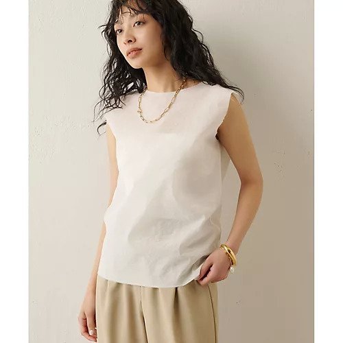 【ウィムガゼット/Whim Gazette】のペーパーナイロンノースリプルオーバー インテリア・キッズ・メンズ・レディースファッション・服の通販 founy(ファニー) 　ファッション　Fashion　レディースファッション　WOMEN　トップス・カットソー　Tops/Tshirt　プルオーバー　Pullover　インナー　Inner　エアリー　Airy　キャミソール　Camisole　コンパクト　Compact　軽量　Lightweight　シアー　Sheer　シンプル　Simple　ジャケット　Jacket　ストレッチ　Stretch　スリット　Slit　セットアップ　Set Up　ノースリーブ　No Sleeve　ペーパー　Paper　ロング　Long　おすすめ　Recommend　夏　Summer　2023春夏・S/S　Ss,Spring/Summer,2023　2023年　2023　オフホワイト|ID: prp329100004460006 ipo3291000000031216233