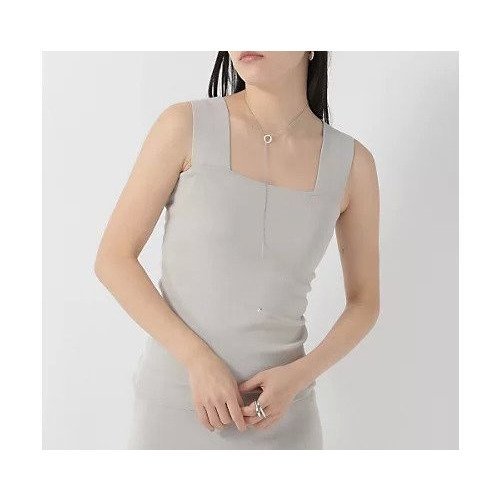 【カオス/Chaos】のシルクコンニットタンク インテリア・キッズ・メンズ・レディースファッション・服の通販 founy(ファニー) 　ファッション　Fashion　レディースファッション　Fashion for Women　トップス・カットソー　Cut & Sew Tops　ニット　Knit Tops & Sweaters　シルク　Silk, 100% Silk　ストレッチ　Stretch, Stretchy Fabric　セットアップ　Set-Up, Coordinated Outfit　ラップ　Wrap, Wrap Design　エレガント 上品　Elegant　定番　Standard, Basic Item　ライトグレー|ID: prp329100004460010 ipo3291000000035912479