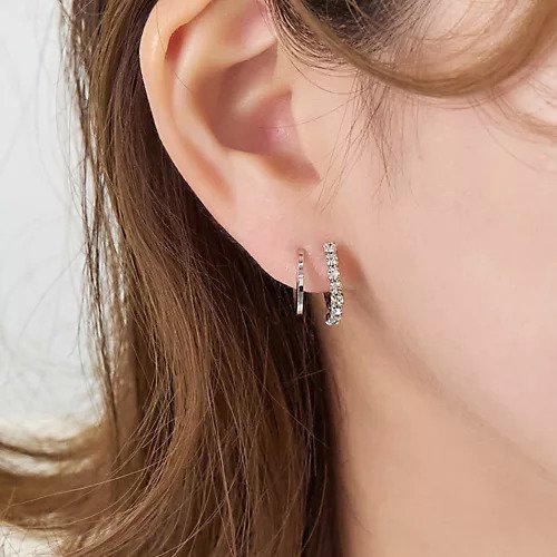 【フィービィー/phoebe】のグリーミングビジューイヤリング シルバー 人気、トレンドファッション・服の通販 founy(ファニー) 　ファッション　Fashion　レディースファッション　WOMEN　ジュエリー　Jewelry　リング　Rings　イヤリング　Earrings　イヤリング　Earrings　イヤーカフ　Ear Cuff　シルバー　Silver　ビジュー　Bijou　other-2|ID: prp329100004460017 ipo3291000000031238823
