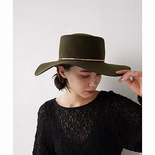【ウィムガゼット/Whim Gazette】の【FERRUCCIO VECCHI】ウールチェーンハット 人気、トレンドファッション・服の通販 founy(ファニー) 　ファッション　Fashion　レディースファッション　Fashion for Women　イタリア　Italy　クラシック　Classic, Timeless Style　チェーン　Chain, Chain Strap　フェルト　Felt, Felt Fabric　フォルム　Silhouette, Form　帽子　Hat, Headwear　おすすめ　Recommended / Our Picks　2023年　2023　2023-2024秋冬・A/W　Autumn/Winter 2023–24 AW23–24　エレガント 上品　Elegant　 other-1|ID: prp329100004460018 ipo3291000000031216312