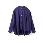 【ミズイロ インド/mizuiro ind】のバックギャザーワイドシャツ ネイビー|ID: prp329100004460021 ipo3291000000035416670