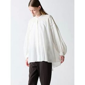 【ミズイロ インド/mizuiro ind】 ピンタックパフスリーブシャツ人気、トレンドファッション・服の通販 founy(ファニー) ファッション Fashion レディースファッション Fashion for Women トップス・カットソー Cut & Sew Tops シャツ・ブラウス・オフィスカジュアル Elegant Blouses & Button-Ups スリーブ Sleeve, Long Sleeve / Short Sleeve フロント Front, Front Design 人気 Popular, Best Seller 秋 Autumn |ID:prp329100004460034