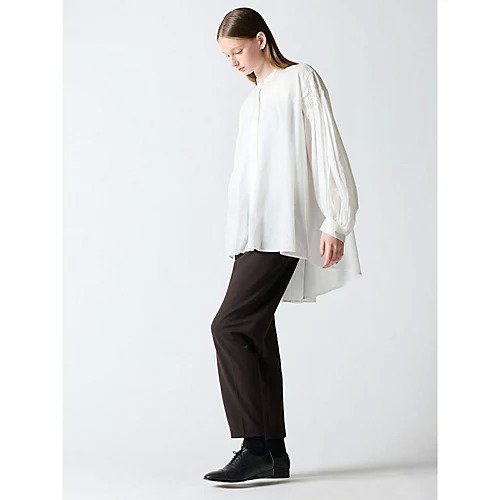 【ミズイロ インド/mizuiro ind】のピンタックパフスリーブシャツ 人気、トレンドファッション・服の通販 founy(ファニー) 　ファッション　Fashion　レディースファッション　Fashion for Women　トップス・カットソー　Cut & Sew Tops　シャツ・ブラウス・オフィスカジュアル　Elegant Blouses & Button-Ups　スリーブ　Sleeve, Long Sleeve / Short Sleeve　フロント　Front, Front Design　人気　Popular, Best Seller　秋　Autumn　other-3|ID: prp329100004460034 ipo3291000000035913046