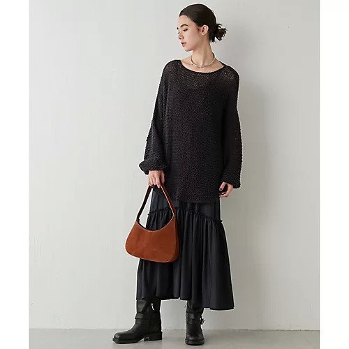 【ウィムガゼット/Whim Gazette】のローゲージプルオーバー 人気、トレンドファッション・服の通販 founy(ファニー) 　ファッション　Fashion　レディースファッション　Fashion for Women　トップス・カットソー　Cut & Sew Tops　カジュアルプルオーバー・ニットトップス　Pullovers & Knit Tops / Casual Pullovers　インナー　Innerwear　キャミソール　Camisole, Spaghetti Strap Top　タンク　Tank Top, Sleeveless Top　ボトム　Bottoms, Lower Wear　メランジ　Melange, Mixed Yarn　リラックス　Relax, Relaxed Fit　ロング　Long, Long-Length　おすすめ　Recommended / Our Picks　2024年　2024　2024-2025秋冬・A/W　Autumn/Winter 2024–25 AW24–25　other-3|ID: prp329100004460036 ipo3291000000031238856