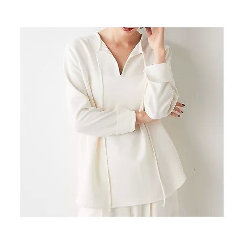 【ウィムガゼット/Whim Gazette】のダブルクロスプルオーバー インテリア・キッズ・メンズ・レディースファッション・服の通販 founy(ファニー) 　ファッション　Fashion　レディースファッション　WOMEN　トップス・カットソー　Tops/Tshirt　プルオーバー　Pullover　シンプル　Simple　ストレッチ　Stretch　セットアップ　Set Up　とろみ　Thickness　ダブル　Double　バランス　Balance　ベビー　Baby　ベーシック　Basic　ボトム　Bottom　おすすめ　Recommend　2023年　2023　2023-2024秋冬・A/W　Aw/Autumn/Winter//Fw/Fall-Winter/2023-2024　エレガント 上品　Elegant　オフホワイト|ID: prp329100004460070 ipo3291000000031216664