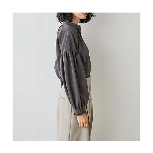 【ウィムガゼット/Whim Gazette】のサテンギャザーブラウス 人気、トレンドファッション・服の通販 founy(ファニー) 　ファッション　Fashion　レディースファッション　Fashion for Women　トップス・カットソー　Cut & Sew Tops　シャツ・ブラウス・オフィスカジュアル　Elegant Blouses & Button-Ups　インナー　Innerwear　ギャザー　Gathered, Ruffled　サテン　Satin, Glossy Fabric　スキッパー　Skipper, Open Collar　チューブ　Tube, Tube Top　ドレープ　Drape, Draping Fabric　フェミニン　Feminine, Girly　フリル　Frill, Ruffle　ワンポイント　One Point, Statement Accent　おすすめ　Recommended / Our Picks　2023年　2023　2023-2024秋冬・A/W　Autumn/Winter 2023–24 AW23–24　エレガント 上品　Elegant　other-2|ID: prp329100004460108 ipo3291000000031238963