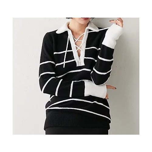 【ウィムガゼット/Whim Gazette】のラガーニット 人気、トレンドファッション・服の通販 founy(ファニー) 　ファッション　Fashion　レディースファッション　Fashion for Women　トップス・カットソー　Cut & Sew Tops　ニット　Knit Tops & Sweaters　ヴィンテージ　Vintage Style　シンプル　Simple, Minimal　スラックス　Slacks, Dress Pants　デニム　Denim, Jeans Material　フィット　Fit, Slim Fit　ボーダー　Border, Stripe　ループ　Loop, Loop Knit　レース　Lace, Lace Fabric　2023年　2023　2023-2024秋冬・A/W　Autumn/Winter 2023–24 AW23–24　 other-1|ID: prp329100004460109 ipo3291000000031216908