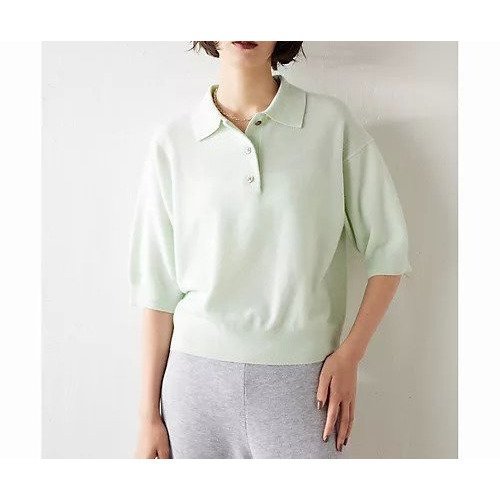 【ウィムガゼット/Whim Gazette】の【GEMINI】カシミヤポロニット インテリア・キッズ・メンズ・レディースファッション・服の通販 founy(ファニー)  ファッション Fashion レディースファッション Fashion for Women トップス・カットソー Cut & Sew Tops ニット Knit Tops & Sweaters カットソー Cut and Sewn Top ショート Short, Short Length スーツ Suit, Formalwear バランス Balance, Style Balance フロント Front, Front Design 無地 Plain, Solid Color おすすめ Recommended / Our Picks 2023年 2023 2023-2024秋冬・A/W Autumn/Winter 2023–24 AW23–24 エレガント 上品 Elegant ミント|ID: prp329100004460118 ipo3291000000031216966